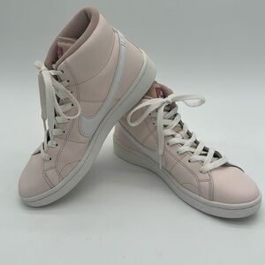 WMNS Nike Court Royale 2 Mid Light Soft Pink White Shoes FD0286-600 Women's 7.5